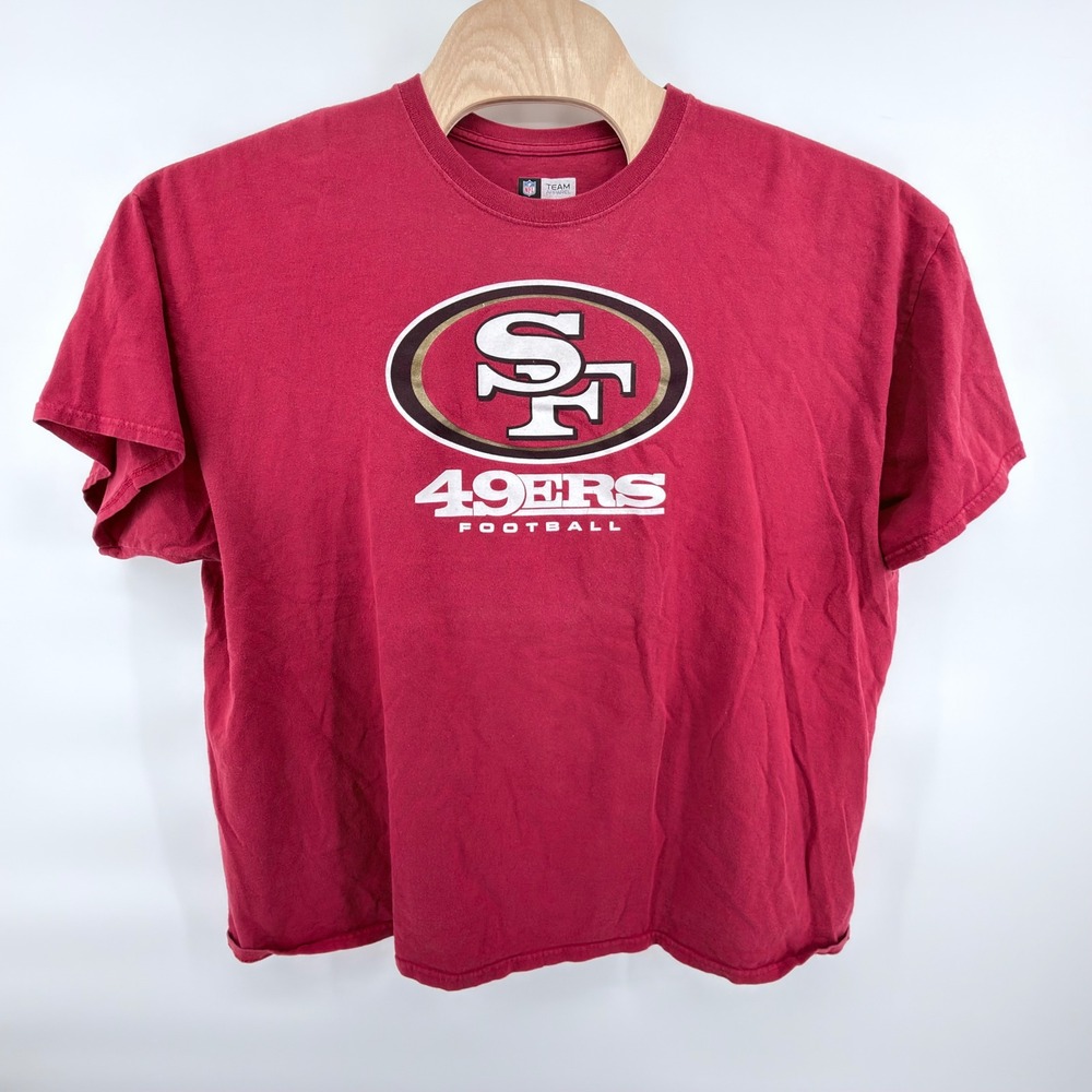 San Francisco 49ers Shirt Mens 2XL Red NFL Team Apparel Football Graphic Tee